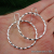 ES-172 Twisted Sterling Silver Hoops - Shiny