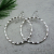 ES-172 Twisted Sterling Silver Hoops - Shiny