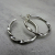 ES-183 Twisted Sterling Silver Post-Style Hoops