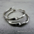 ES-183 Twisted Sterling Silver Post-Style Hoops