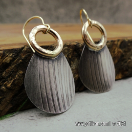 EG-17 14K GF and Sterling Silver Drop Earrings EG-17 14K GF and Sterling Silver Drop Earrings