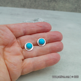ES-195 American Mined (Arizona) Turquoise Post Earrings