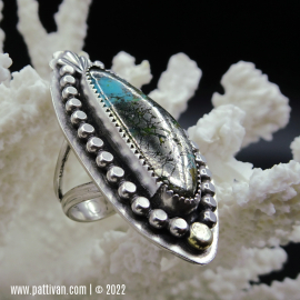 RS-2 Morencini Turquoise and Sterling Silver Ring
