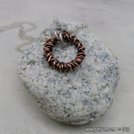 NC-3 Copper Wire Wrapped Pendant