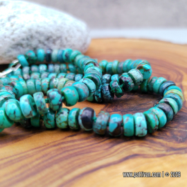 NS-146 Hand Knotted Hubei Turquoise Necklace