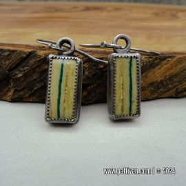 ES-169 Royston "Ribbon" Turquoise and Sterling Silver Earrings ES-169 Royston "Ribbon" Turquoise and Sterling Silver Earrings