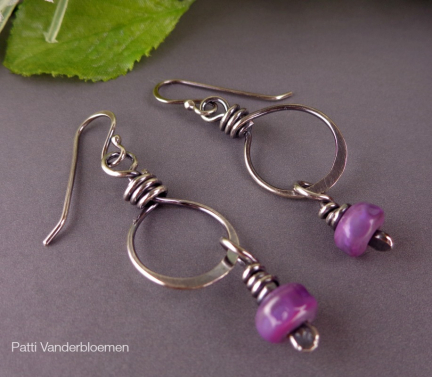 Sterling Hoops and Artisan Beads