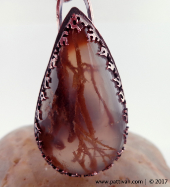 Montanta Agate and Copper Necklace