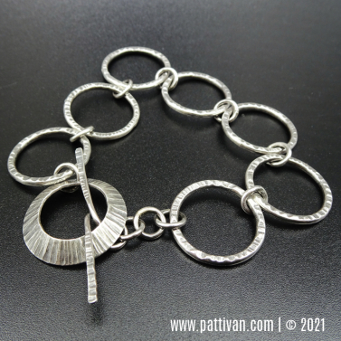 Hand Forged Sterling Silver Bracelet