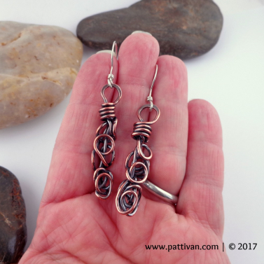 Copper Chaos Earrings Copper Chaos Earrings