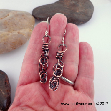 Copper Chaos Earrings