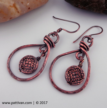 Copper Hoop Earrings