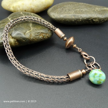 Copper Viking Knit Bracelet