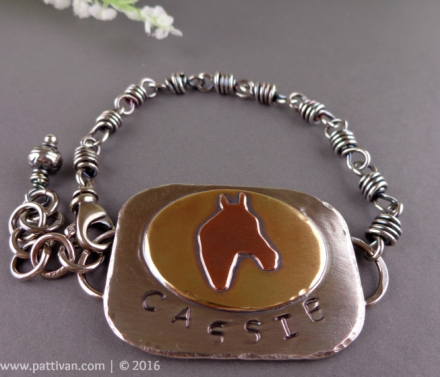 Custom-Mixed Metal Adjustable Bracelet