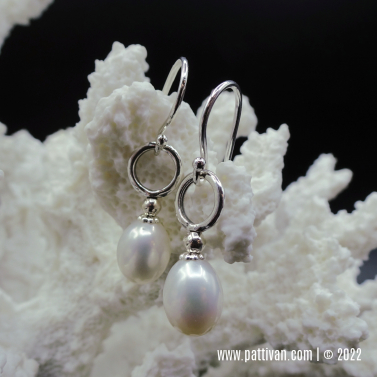 Sterling Silver Pearl Drop Earrings