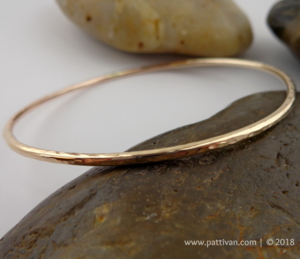 Faceted Gold (GF) Bangle
