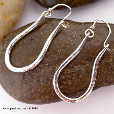 Fine Silver Hoops- 2 inch