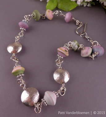 Florence - Artisan Lampwork with Handcrafted Sterling Beads Necklace