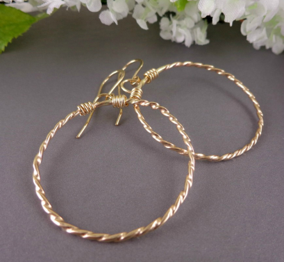 Gold Filled Hoop Earrings