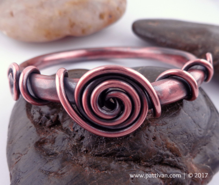 Copper on Copper Chunky Bangle