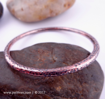 Thick and Textured Solid Copper Cuff