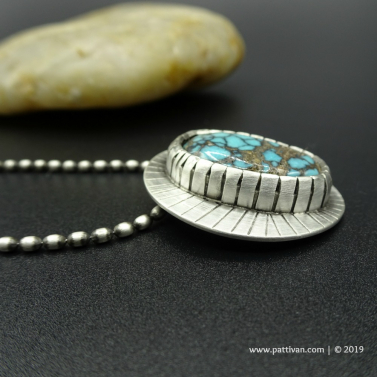 Hubei Turquoise and Sterling Silver Necklace