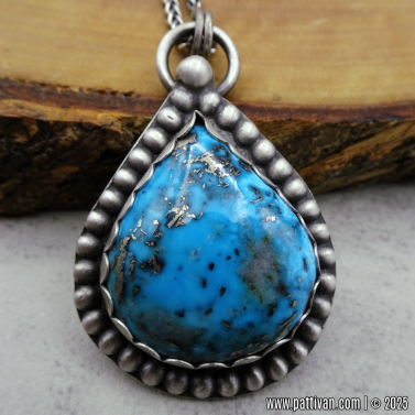 Ithaca Peak Turquoise and Sterling Silver Pendant Necklace