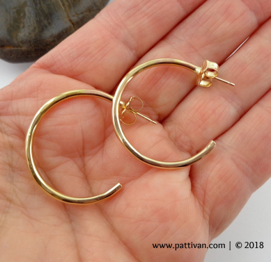 Faceted GF Hoops
