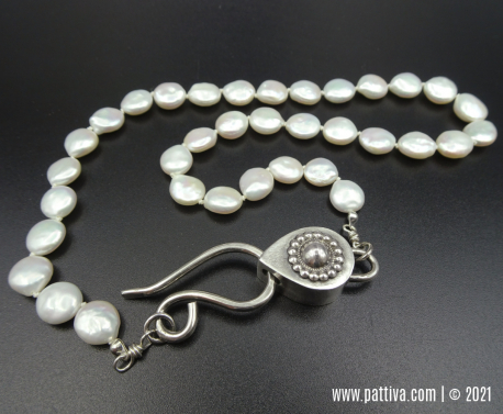 NS-6 - FW Pearl and Sterling Silver Necklace