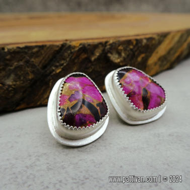 Sterling Silver and Mojave Turquoise Earrings
