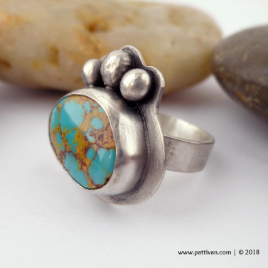 Royston Turquoise and Sterling Silver Ring