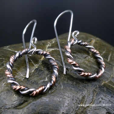 Small Mixed Metal Hoops