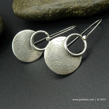 Sterling Silver Circle Earrings