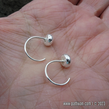 Sterling Silver Huggie Hoops