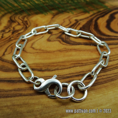 Sterling Silver Paperclip Chain Bracelet Sterling Silver Paperclip Chain Bracelet