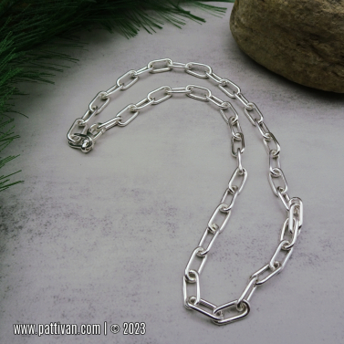 Sterling Silver Paperclip Chain Necklace