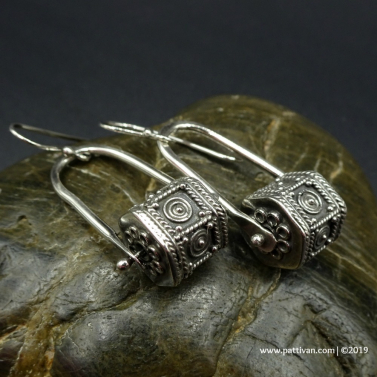 Sterling Silver Stirrup Earrings