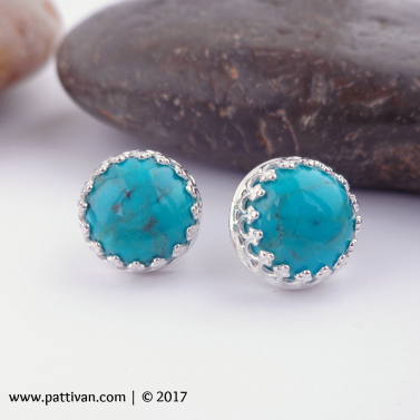 Sterling Silver Turquoise Studs