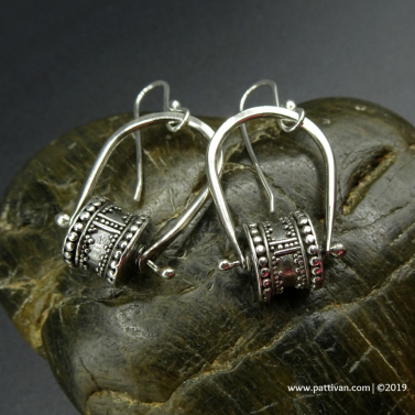 Sterling Silver Stirrup Earrings