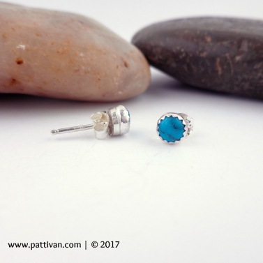 Tiny Turquoise Studs