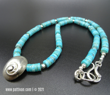 Turquoise and Sterling Silver Necklace