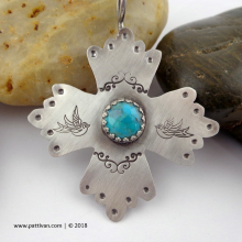 hand_stamped_sterling_crucifix_pendant_with_turquoise_by_patti_vanderbloemen-7.jpg