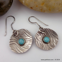 textured_sterling_discs_and_amazonite_earrings_by_patti_vanderbloemen-1.jpg