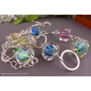 Artisan Lampwork and Sterling Silver Necklace