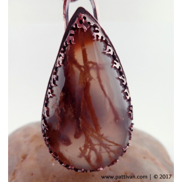 Montanta Agate and Copper Necklace