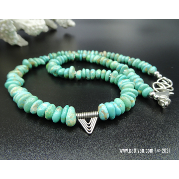 Caballo Campitos Turquoise and Sterling Silver Necklace