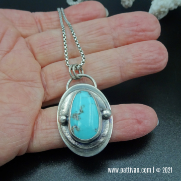 Campitos Turquoise and Sterling Silver Necklace