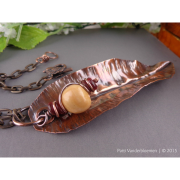 Copper Leaf Necklace