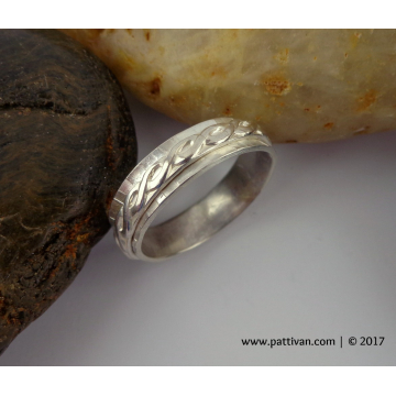 Double Banded Sterling Silver Ring