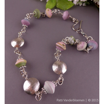 Florence - Artisan Lampwork with Handcrafted Sterling Beads Necklace